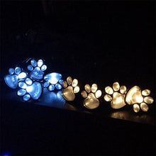 Load image into Gallery viewer, Solar-Powered Paw Print Lights Garden Lantern