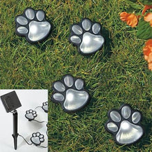 Load image into Gallery viewer, Solar-Powered Paw Print Lights Garden Lantern
