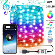 Load image into Gallery viewer, Christmas Tree Decor Bluetooth Led String Lights