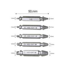Load image into Gallery viewer, 5pcs Damaged Screw Extractor Drill Bit Extractor Drill Set Broken Speed Out Bolt Extractor Bolt Stud Remover Tool