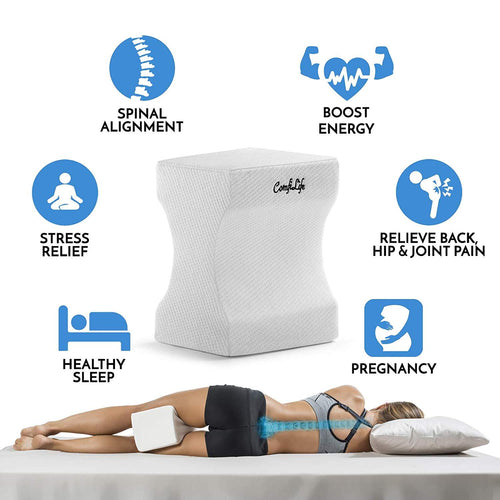 MEMORY FOAM HIP ALIGNMENT LEG PILLOW