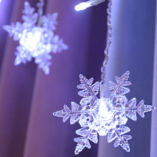 Load image into Gallery viewer, Christmas Decoration Curtain Snowflake LED String Lights