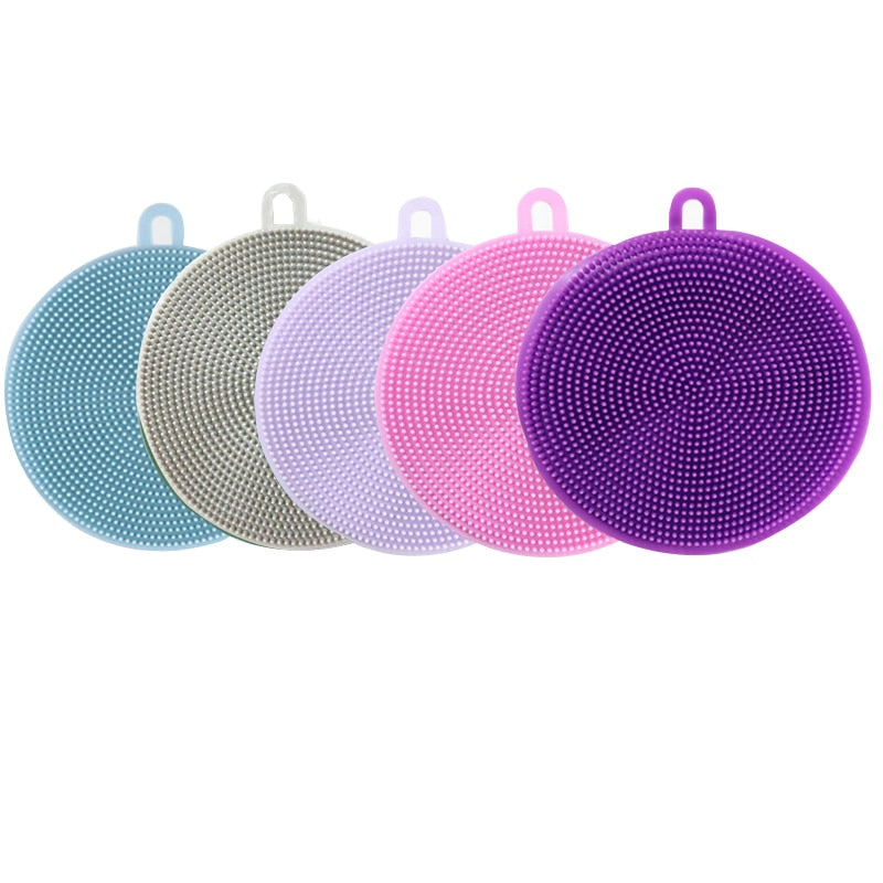 5 Pieces Magnic Silicone Dish Sponge