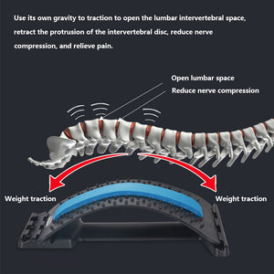 Multi-level back stretching device