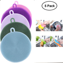 Load image into Gallery viewer, 5 Pieces Magnic Silicone Dish Sponge