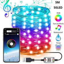 Load image into Gallery viewer, Christmas Tree Decor Bluetooth Led String Lights