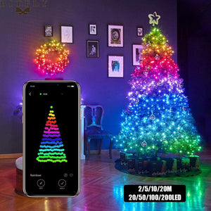 Christmas Tree Decor Bluetooth Led String Lights