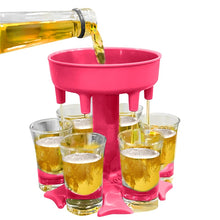 Load image into Gallery viewer, 6 Ways Shot Glass Dispenser with 6 Cups