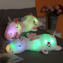 Load image into Gallery viewer, Cute Glowing LED Light Unicorn Plush Toys