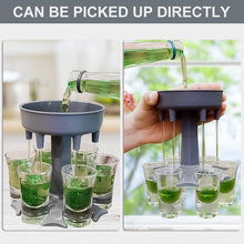 Load image into Gallery viewer, 6 Ways Shot Glass Dispenser with 6 Cups