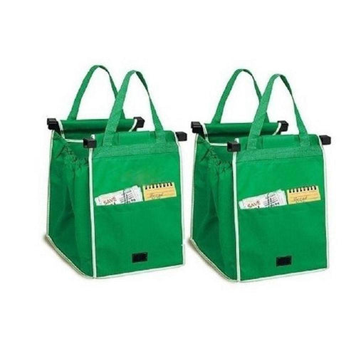 Grab Bag - Reusable Clip-To-Cart Shopping Bag ( set of 2 )