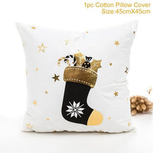 Load image into Gallery viewer, FENGRISE 45x45cm Cotton Linen Merry Christmas Cover Cushion Christmas Decor for Home Happy New Year Decor 2019 Navidad Xmas Gift