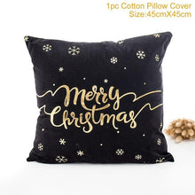 Load image into Gallery viewer, FENGRISE 45x45cm Cotton Linen Merry Christmas Cover Cushion Christmas Decor for Home Happy New Year Decor 2019 Navidad Xmas Gift