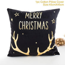 Load image into Gallery viewer, FENGRISE 45x45cm Cotton Linen Merry Christmas Cover Cushion Christmas Decor for Home Happy New Year Decor 2019 Navidad Xmas Gift