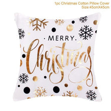 Load image into Gallery viewer, FENGRISE 45x45cm Cotton Linen Merry Christmas Cover Cushion Christmas Decor for Home Happy New Year Decor 2019 Navidad Xmas Gift