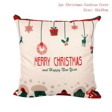 Load image into Gallery viewer, FENGRISE 45x45cm Cotton Linen Merry Christmas Cover Cushion Christmas Decor for Home Happy New Year Decor 2019 Navidad Xmas Gift