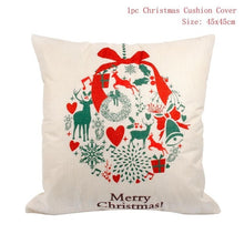 Load image into Gallery viewer, FENGRISE 45x45cm Cotton Linen Merry Christmas Cover Cushion Christmas Decor for Home Happy New Year Decor 2019 Navidad Xmas Gift