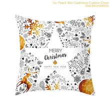 Load image into Gallery viewer, FENGRISE 45x45cm Cotton Linen Merry Christmas Cover Cushion Christmas Decor for Home Happy New Year Decor 2019 Navidad Xmas Gift