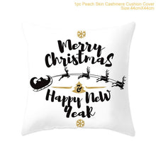 Load image into Gallery viewer, FENGRISE 45x45cm Cotton Linen Merry Christmas Cover Cushion Christmas Decor for Home Happy New Year Decor 2019 Navidad Xmas Gift