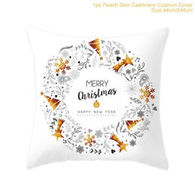 Load image into Gallery viewer, FENGRISE 45x45cm Cotton Linen Merry Christmas Cover Cushion Christmas Decor for Home Happy New Year Decor 2019 Navidad Xmas Gift