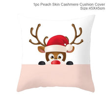 Load image into Gallery viewer, FENGRISE 45x45cm Cotton Linen Merry Christmas Cover Cushion Christmas Decor for Home Happy New Year Decor 2019 Navidad Xmas Gift