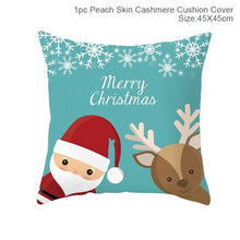 Load image into Gallery viewer, FENGRISE 45x45cm Cotton Linen Merry Christmas Cover Cushion Christmas Decor for Home Happy New Year Decor 2019 Navidad Xmas Gift