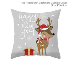 Load image into Gallery viewer, FENGRISE 45x45cm Cotton Linen Merry Christmas Cover Cushion Christmas Decor for Home Happy New Year Decor 2019 Navidad Xmas Gift