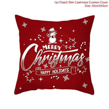 Load image into Gallery viewer, FENGRISE 45x45cm Cotton Linen Merry Christmas Cover Cushion Christmas Decor for Home Happy New Year Decor 2019 Navidad Xmas Gift