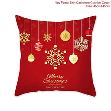 Load image into Gallery viewer, FENGRISE 45x45cm Cotton Linen Merry Christmas Cover Cushion Christmas Decor for Home Happy New Year Decor 2019 Navidad Xmas Gift