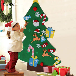 DIY felt christmas tree（Best Gift For Children）